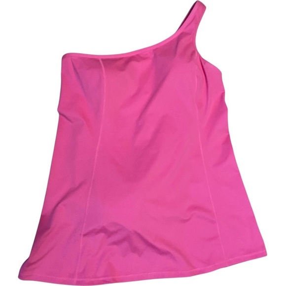 J. Crew CloudStretch one-shoulder Active dress w shorts under BEACH Sz XXL - Picture 2 of 8